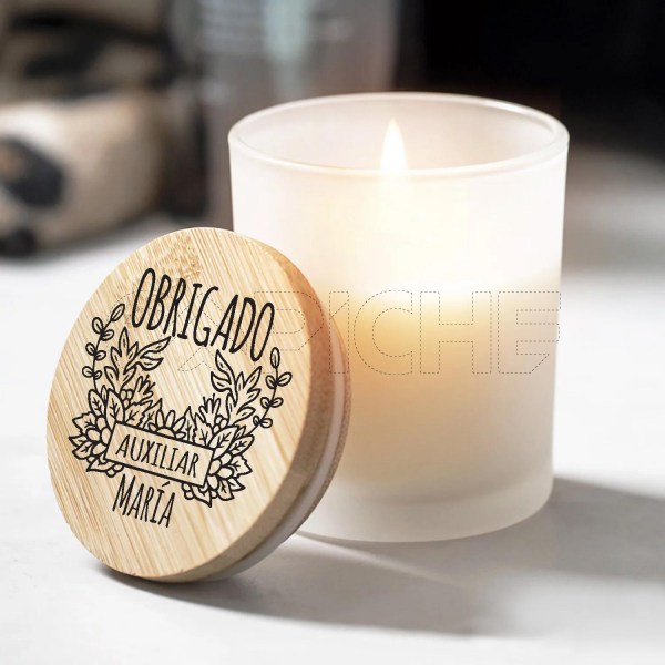 Vela aromática Obrigada