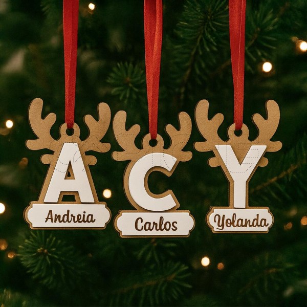 Pendente de natal Letras