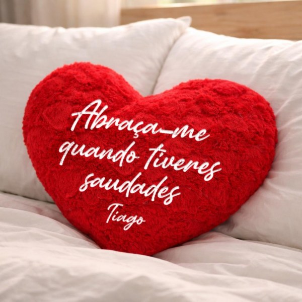 Almofada Peluche Coração