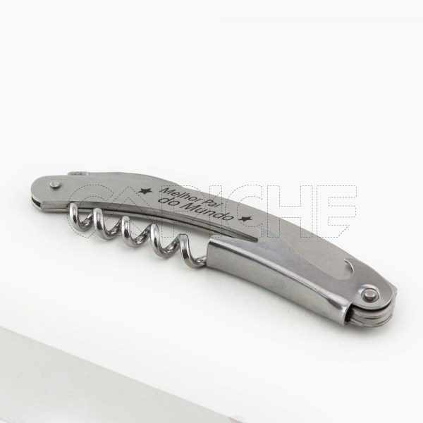 Saca Rolhas em aço Inox Melhor Pai do Mundo
