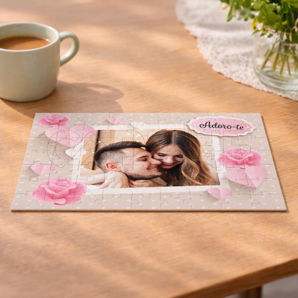 Puzzle Adoro-te com Foto