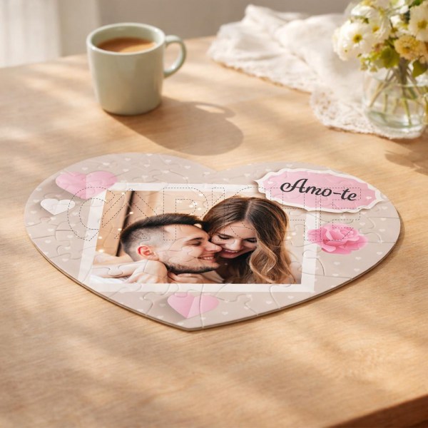 Puzzle Adoro-te com Foto
