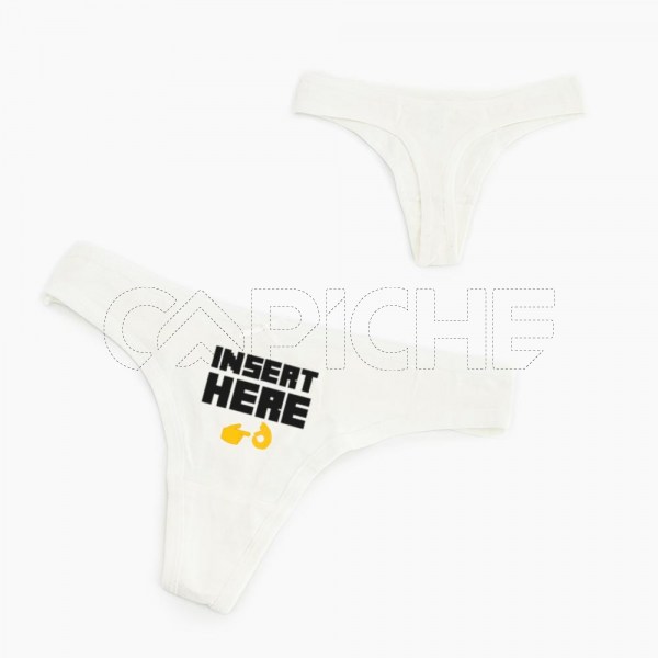 Cueca Tanga Mulher Insert Here