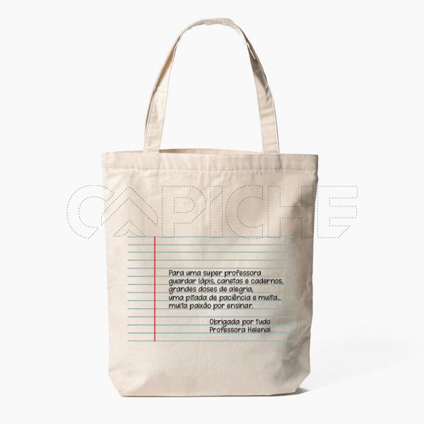 Saco Tote Bag Professora