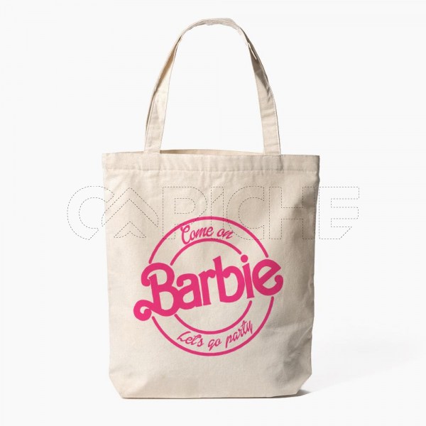 Saco Tote Bag Lets Go Party Barbie