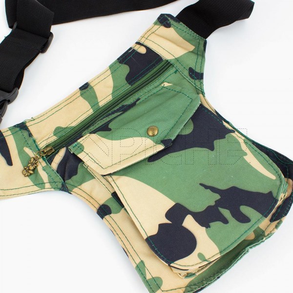 Bolso de cintura militar Bege