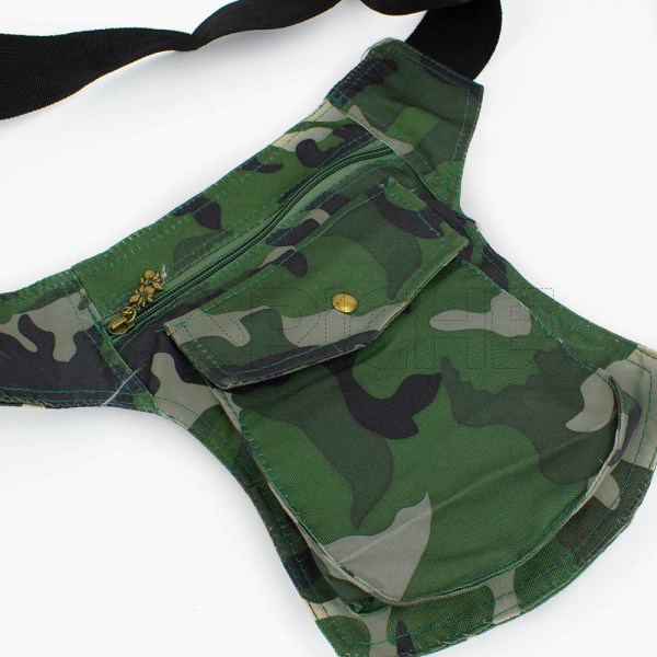Bolso de cintura militar verde
