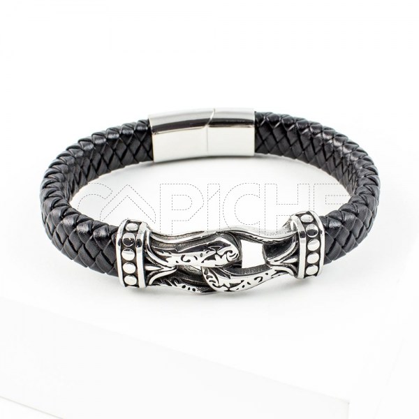 Pulseira Masculina Algemas Grossa