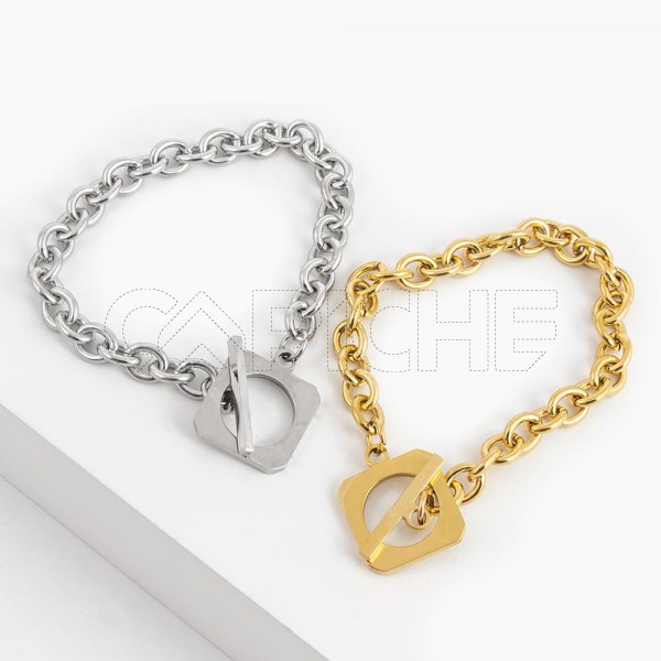 Pulseira em aço Faju