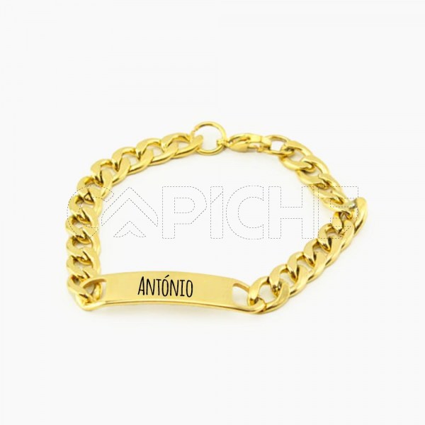 Pulseira Aço King Personalizada