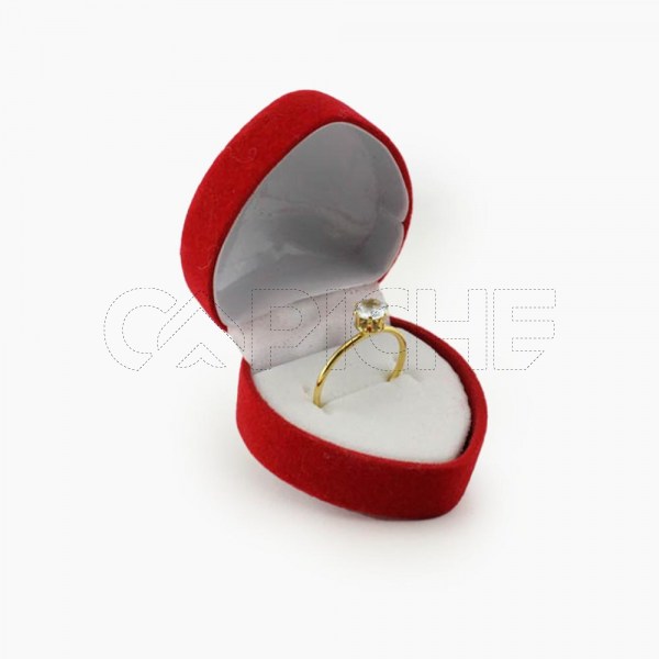 Anel em aço Solitário Dourado