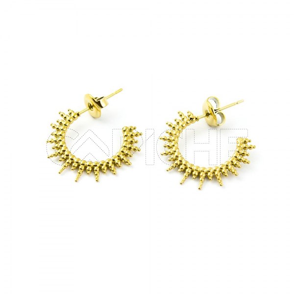 Argola em aço Indy dourado