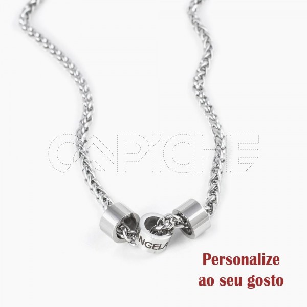 Colar em aço Nomes