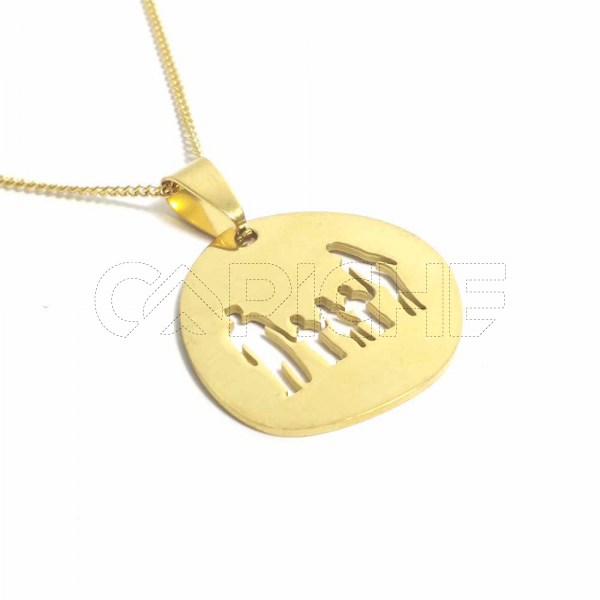 Colar Aço D Familia 2M1F