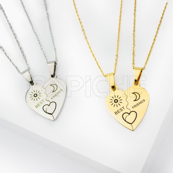 Conjunto colar best friend