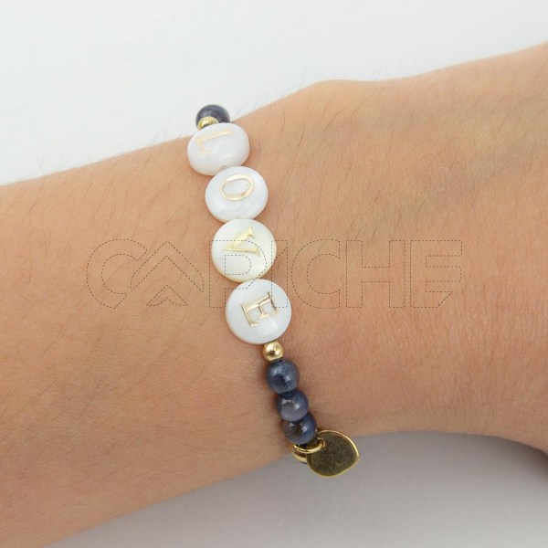 Pulseira Elástica Love Blue