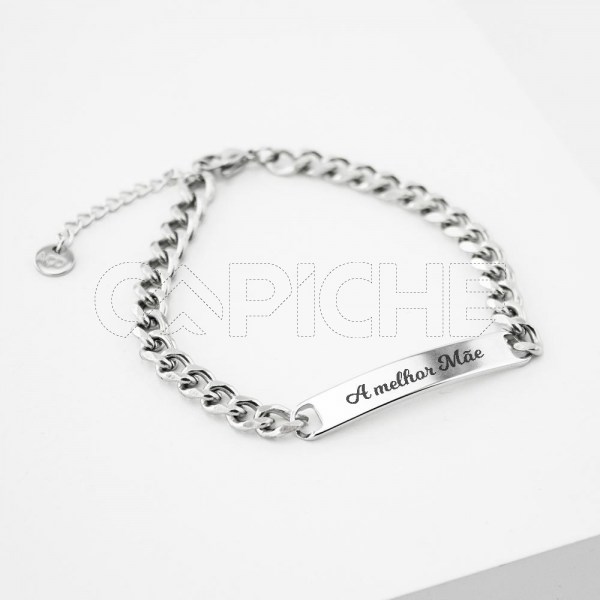 Pulseira Fina em aço Groove 