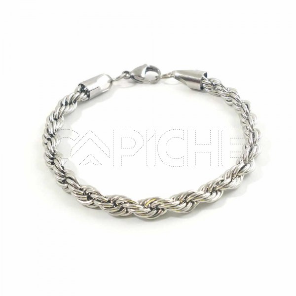 Pulseira em aço corrente