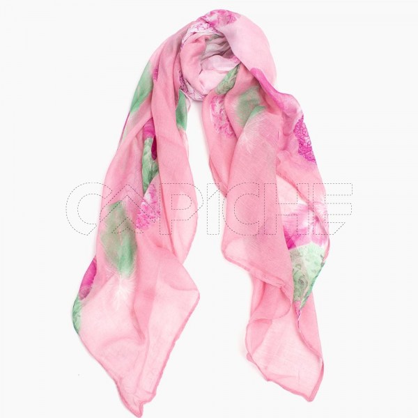Lenço Folha Rosa