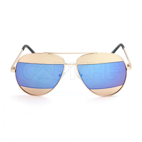Óculos de Sol Aviator Split BlueGold