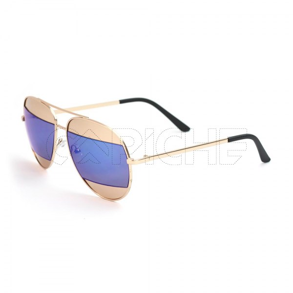 Óculos de Sol Aviator Split BlueGold