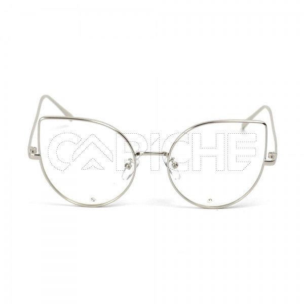 Óculos Estéticos Clear Diamond prata