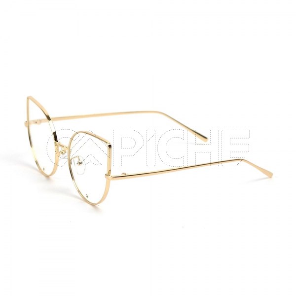 Óculos estéticos clear Diamond Dourado