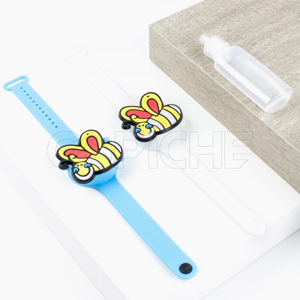 Pulseira dispensadora de álcool gel