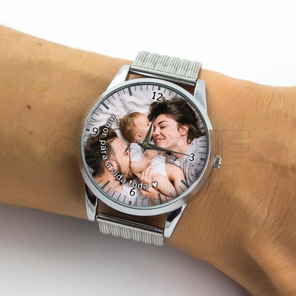 Relógio com Foto Personalizado