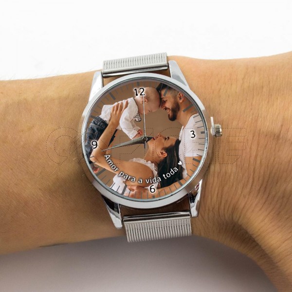 Relógio com Foto Personalizado
