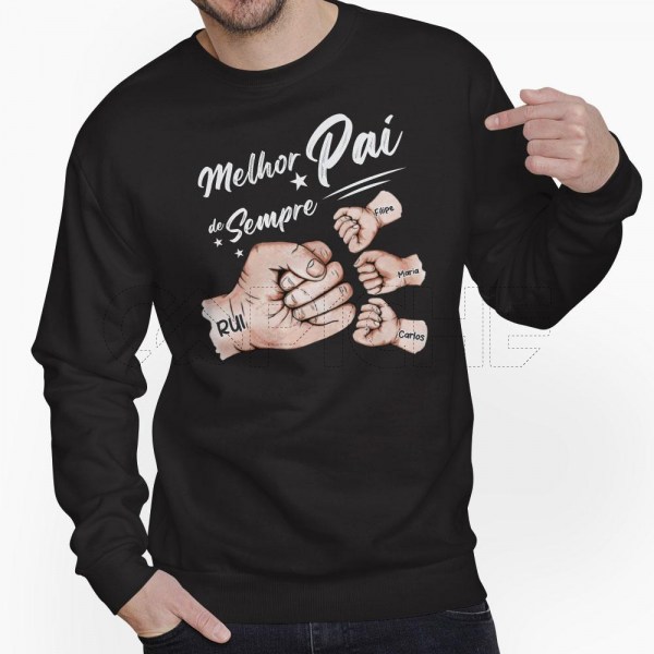 Sweater Melhor Pai do Mundo Punhos