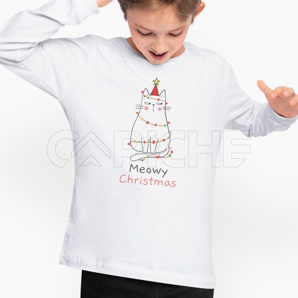 Sweater sem Capuz Criança Meowy Christmas