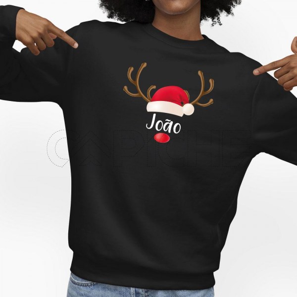 Sweater sem Capuz Rena com Gorro Personalizável