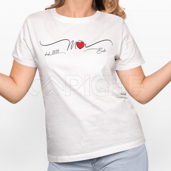 T-Shirt Coração Mãe