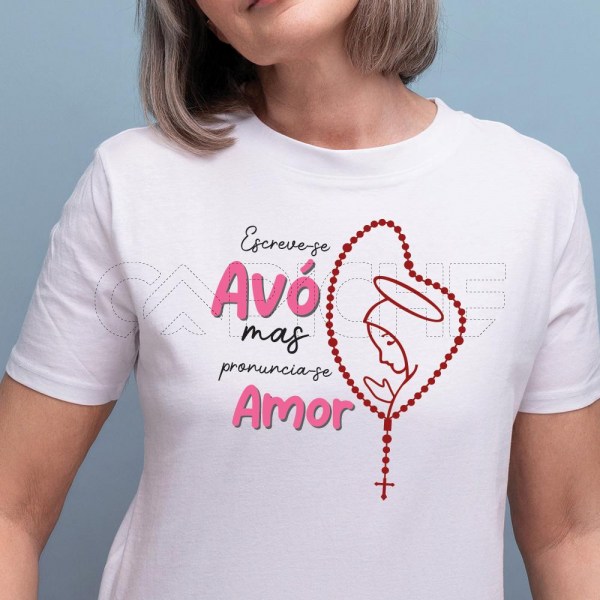 T-Shirt Avó pronuncia-se Amor