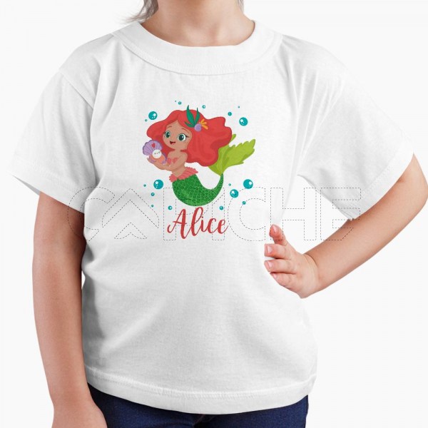 Tshirt Criança Sereia Nome