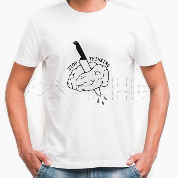 Tshirt Homem Stop Thinking