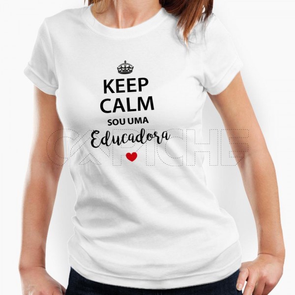 Tshirt Senhora  Keep Calm Profissão