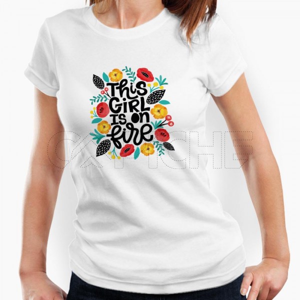 Tshirt Senhora On Fire
