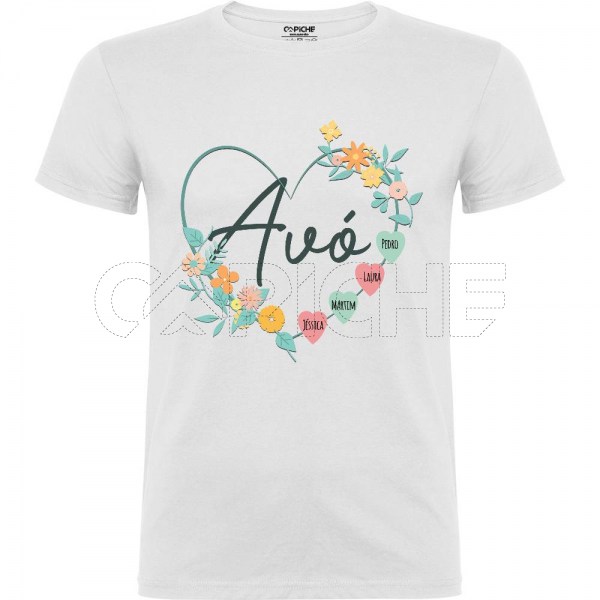 T-Shirt Coração Avó e Netos