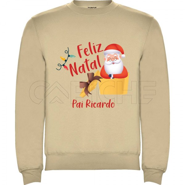 Sweater sem Capuz Feliz Natal