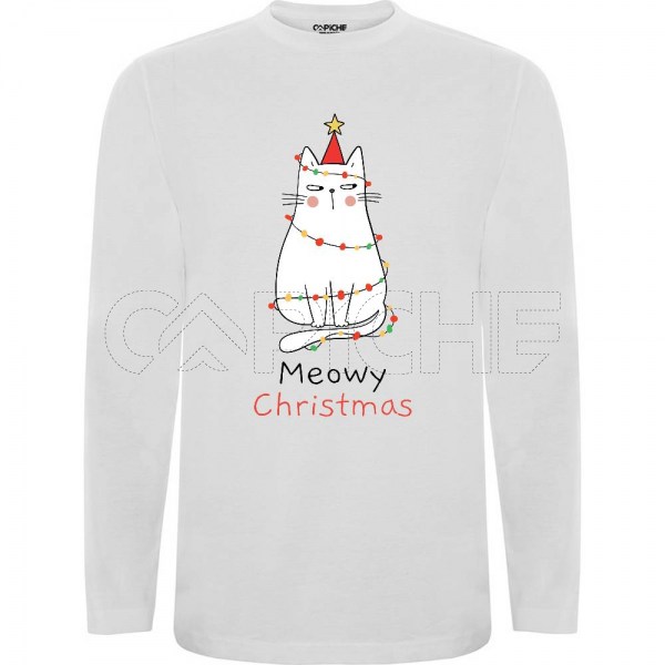 Sweater sem Capuz Criança Meowy Christmas