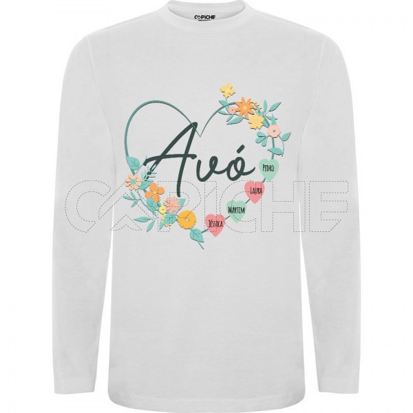 T-Shirt Coração Avó e Netos