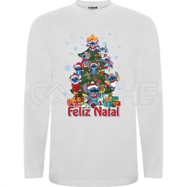 Sweater árvore Stitch Natal Personalizavel