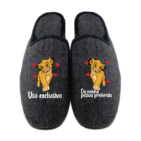 Chinelo Personalizado Rei Leao