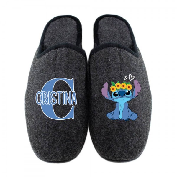 Chinelo Personalizado Stitch Floral