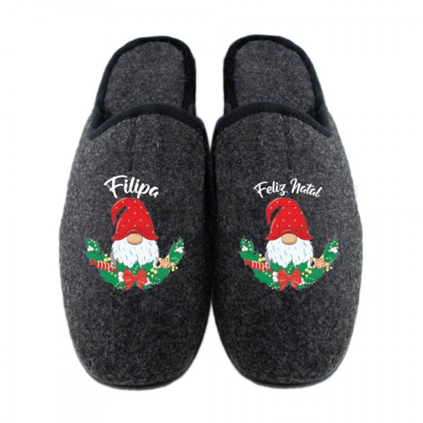 Chinelo Personalizado Pelucia Natal