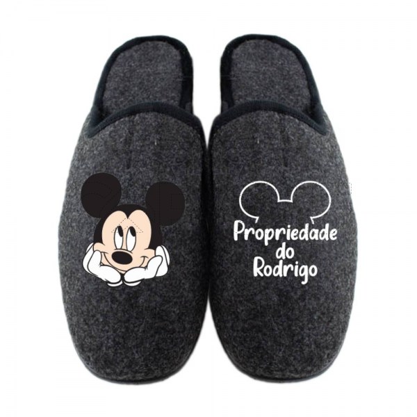 Chinelo Personalizado Mickey Nome
