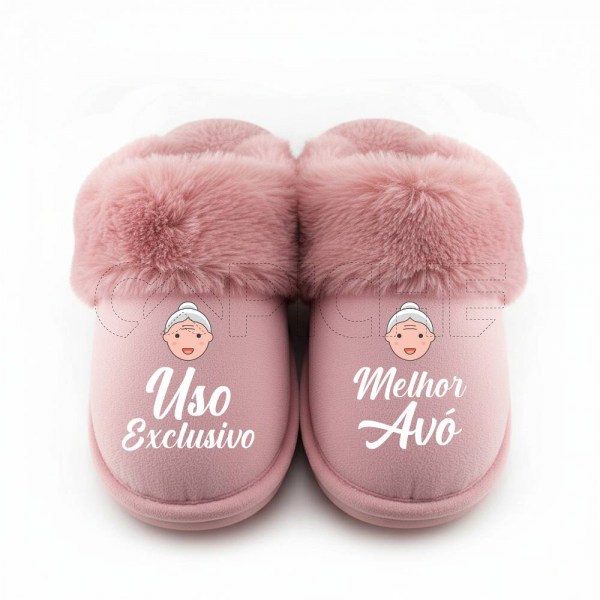 Chinelo Personalizado Pelucia exclusivo