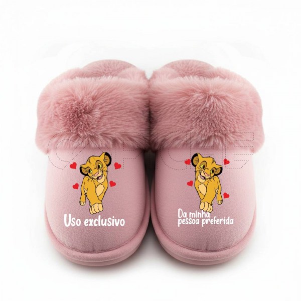 Chinelo Personalizado Rei Leao